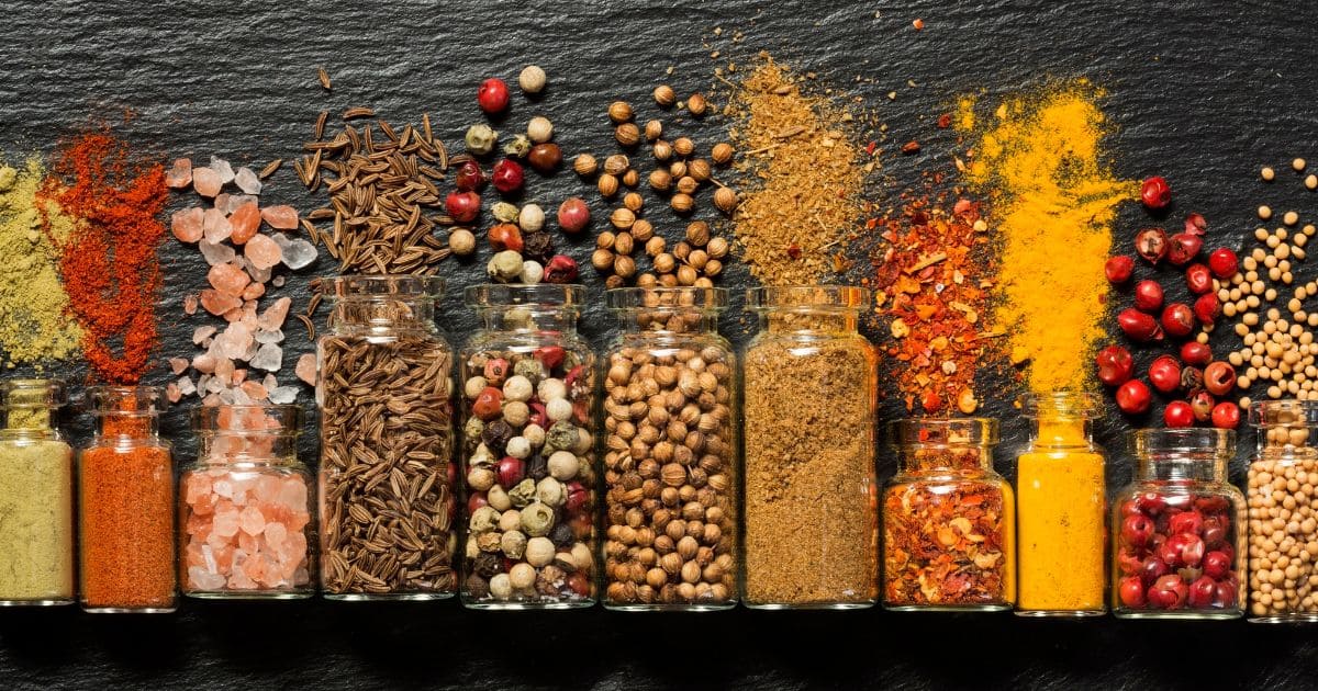 １０種類の本格的なスパイス